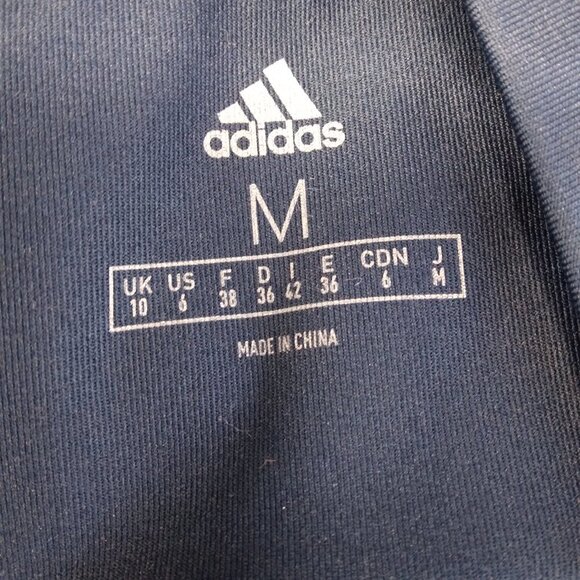 Adidas Blue Full Zipper Sports Vest Size  M - Picture 8 of 10